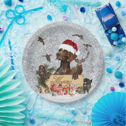 Assiettes En Carton Gsp, Noël de chien (Fête)