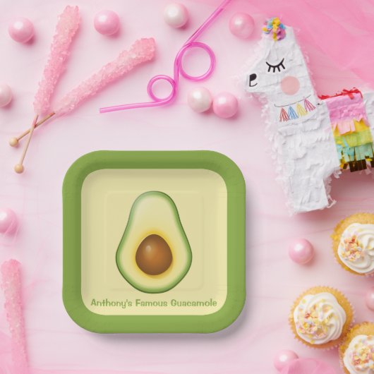 Assiettes En Carton Guacamole (Fête)