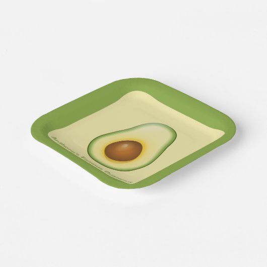 Assiettes En Carton Guacamole (Angulaire)