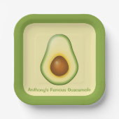 Assiettes En Carton Guacamole (Recto)