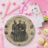 Assiettes En Carton Guerre civile 🎖️ ⚔️ Héros Généraux du Sud (Fête)
