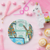 Assiettes En Carton Guerrier Maya et roi (Fête)