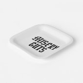 Assiettes En Carton Guillemets de misère (Angulaire)