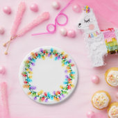 Assiettes En Carton Guirlande d'ampoule (Fête)