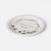 Assiettes En Carton Guirlande rustique de brindille d'anémone de (Angle)