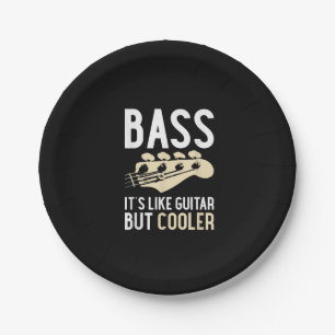 Assiettes En Carton Guitar Lover Bass It's Like Guitar But Cooler