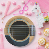 ASSIETTES EN CARTON GUITARE (Fête)