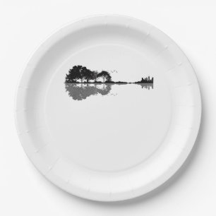 Assiettes En Carton Guitare acoustique Nature Est Musique Basse Guitar