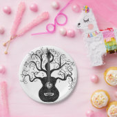 Assiettes En Carton Guitare arbre de vie et notes musicales (Fête)
