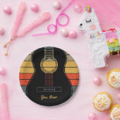 Assiettes En Carton Guitare classique (Fête)
