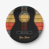 Assiettes En Carton Guitare classique (Devant)