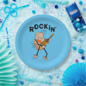 Assiettes En Carton Guitare de Rockin (Fête)