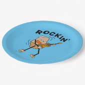 Assiettes En Carton Guitare de Rockin (Angle)