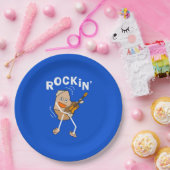 Assiettes En Carton Guitare des Rocheuses Blanches (Fête)