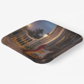 Assiettes En Carton Guitare électrique (Angulaire)