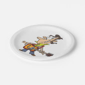 Assiettes En Carton Guitare Man Rockstar (Angle)