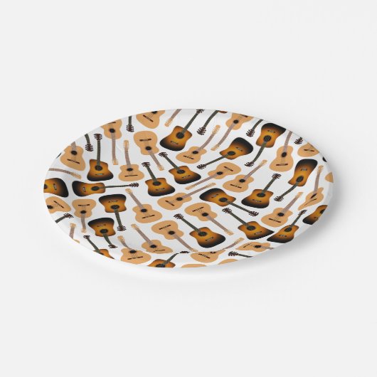 Assiettes En Carton Guitares acoustiques (Angle)