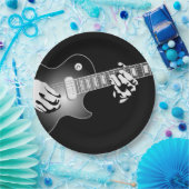 ASSIETTES EN CARTON GUITARISTE (Fête)