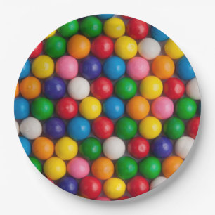Assiettes En Carton Gumballs