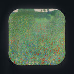 Assiettes En Carton Gustav Klimt - Champ de pavot<br><div class="desc">Champ de pavot / Champ de pavots - Gustav Klimt,  Huile sur toile,  1907</div>