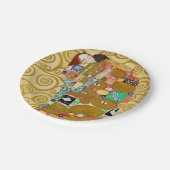 Assiettes En Carton Gustav Klimt Exécution Nouveau Couple (Angle)