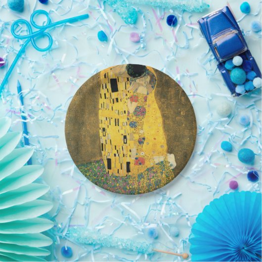 Assiettes En Carton GUSTAV KLIMT - Le baiser 1907 (Fête)