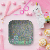 Assiettes En Carton Gustav Klimt - Rosiers sous les arbres (Fête)