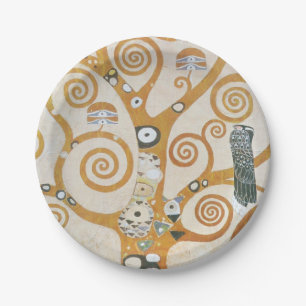Assiettes En Carton Gustav Klimt The Tree of Life Art Nouveau