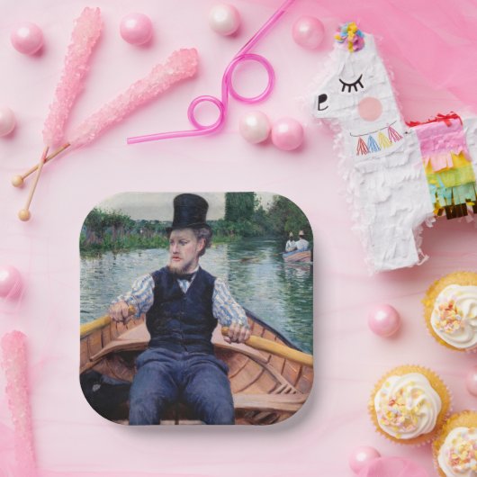 Assiettes En Carton Gustave Caillebotte - Bateau (Fête)