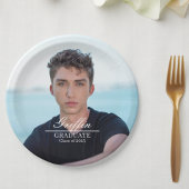 Assiettes En Carton Guy Grad Modern Graduate Photo personnalisée