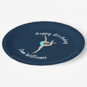 Assiettes En Carton Gymnaste féminine (Angle)