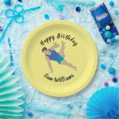 Assiettes En Carton Gymnaste masculin (Fête)