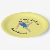 Assiettes En Carton Gymnaste masculin (Angle)