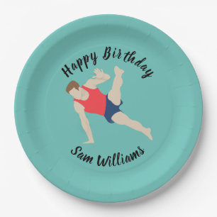 Assiettes En Carton Gymnaste masculin