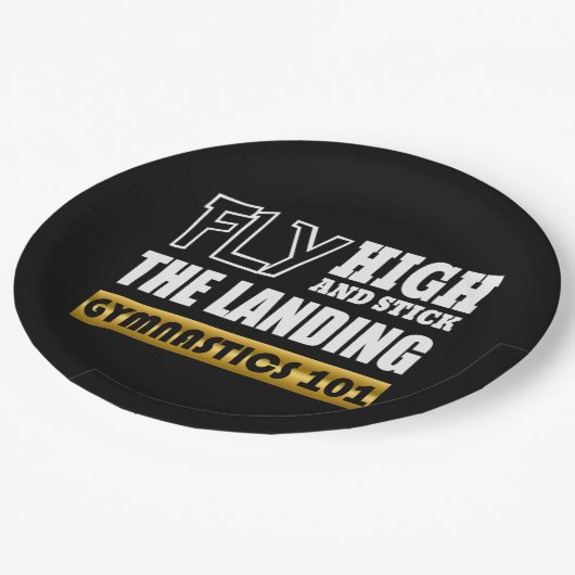 Assiettes En Carton Gymnastique 101 Fly High - Bar Gymnaste (Angle)