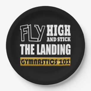 Assiettes En Carton Gymnastique 101 Fly High - Bar Gymnaste