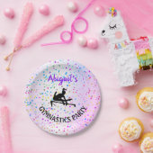 Assiettes En Carton Gymnastique Couleur et Étoiles partout (Fête)