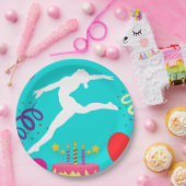 Assiettes En Carton Gymnastique fête d'anniversaire (Fête)