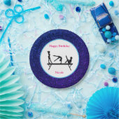Assiettes En Carton Gymnastique "Joyeux anniversaire" Royal Sparkle (Fête)