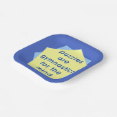 Assiettes En Carton Gymnastique mentale (Angulaire)