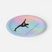 Assiettes En Carton Gymnastique Plaques en papier pastel (Angle)