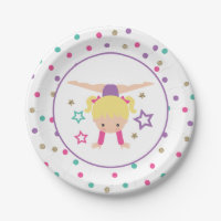 Gymnastique rose violet turquoise fille Anniversai