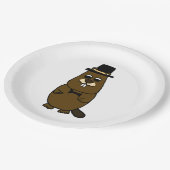 Assiettes En Carton Habille Groundhog (Angle)