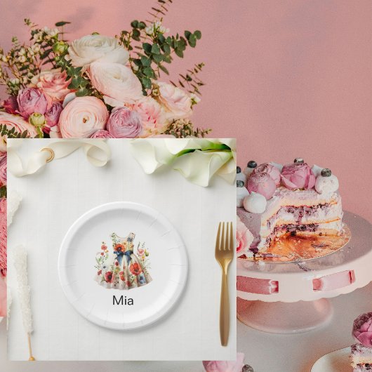 Assiettes En Carton Habillement personnalisé Anniversaire Partie II