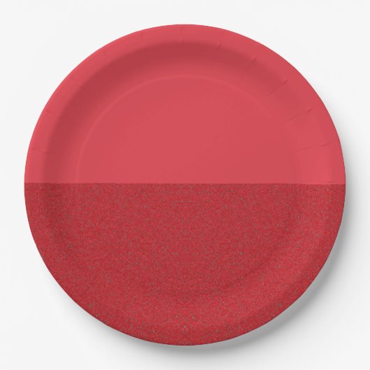 Assiettes En Carton Half-Noise Tomato Red Paper Plate – Personnalisabl (Devant)