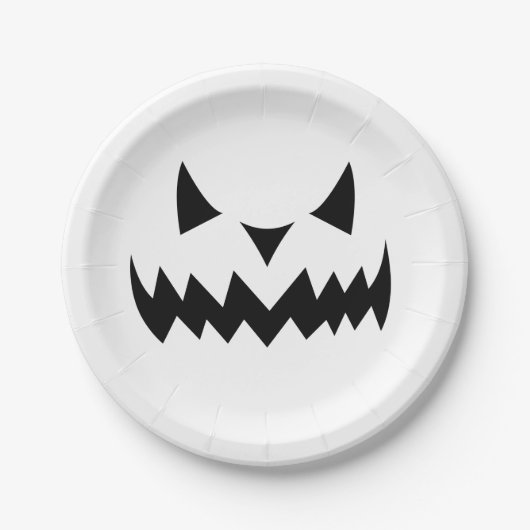 Assiettes En Carton Halloween (Devant)