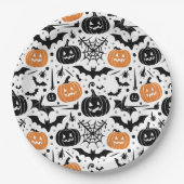 Assiettes En Carton Halloween (Devant)