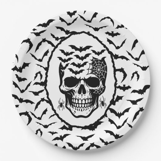 Assiettes En Carton Halloween (Devant)