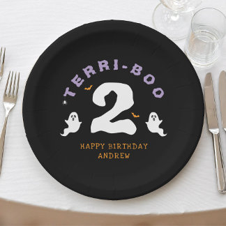 Assiettes En Carton Halloween 2e anniversaire Terri-Boo Twos Ghost got