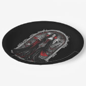 Assiettes En Carton Halloween 4 vampire, amusant, monstre effrayant, h (Angle)